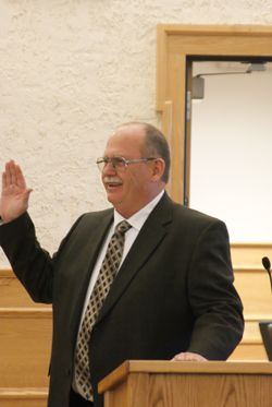 Dave Lankford, new Sheriff. Photo by Megan Rawlins, Pinedale Roundup.