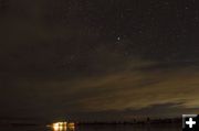 Stars over Lakeside Lodge. Photo by Dave Bell.