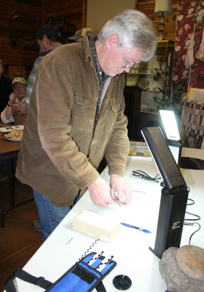 Photo recording artifacts. Photo by Dawn Ballou, Pinedale Online.