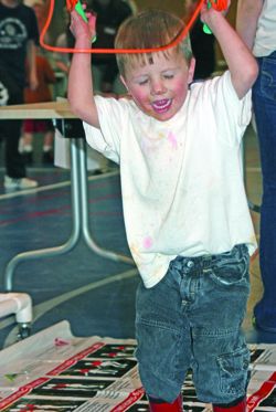 A crazy good time. Photo by Megan Rawlins, Pinedale Roundup.