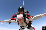 Hank Ruland skydiving. Photo by Hank Ruland.