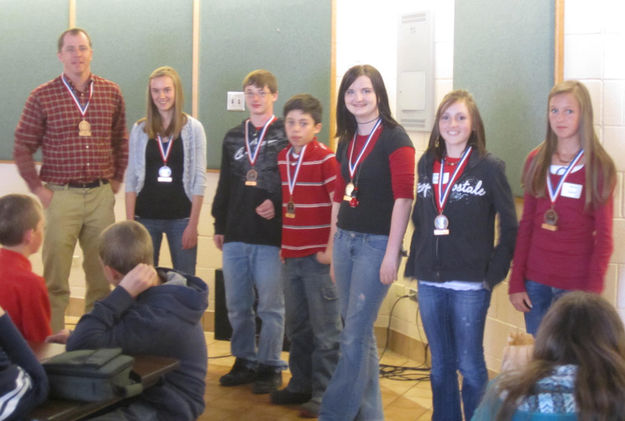 7th Grade 3rd Place Team. Photo by Bill Winney.