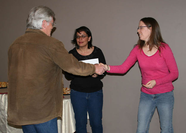 Grant award. Photo by Dawn Ballou, Sublette County Historical Society.