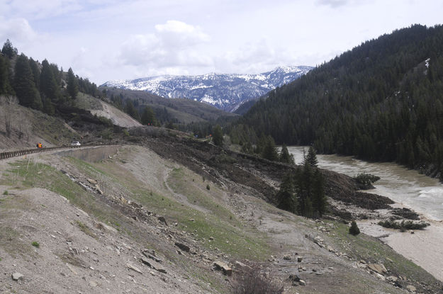 Mud slide. Photo by Wyoming Department of Transportation.