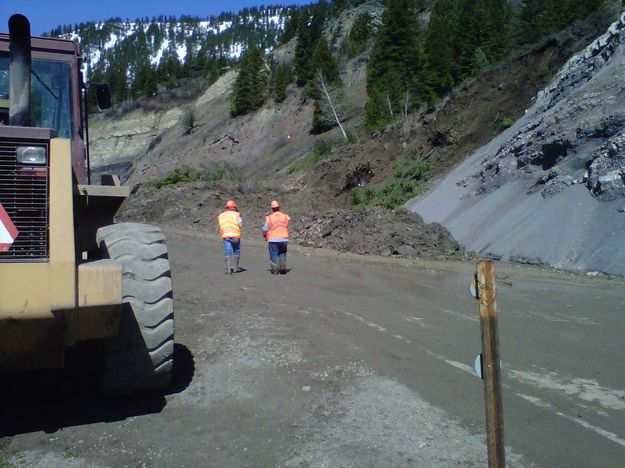 Big Oozing Blob. Photo by Wyoming Department of Transportation.