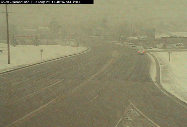 Lander webcam. Photo by Wyoming Department of Transportation.