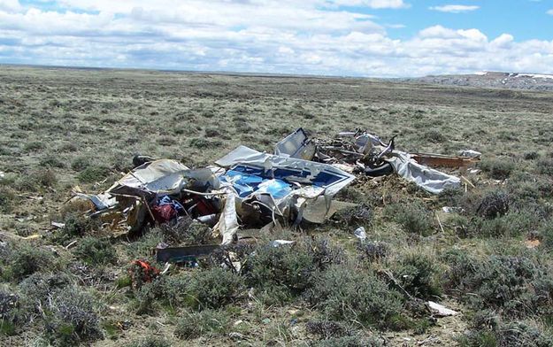 Downed Plane. Photo by Sweetwater County Sheriffs Office.