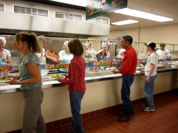 Serving Line. Photo by Bill Winney.