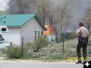 House Fire. Photo by Ernie Kawa.