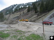 Removal Work in Progress. Photo by Wyoming Department of Transportation.