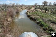 Needs a bridge. Photo by Dawn Ballou, Pinedale Online.