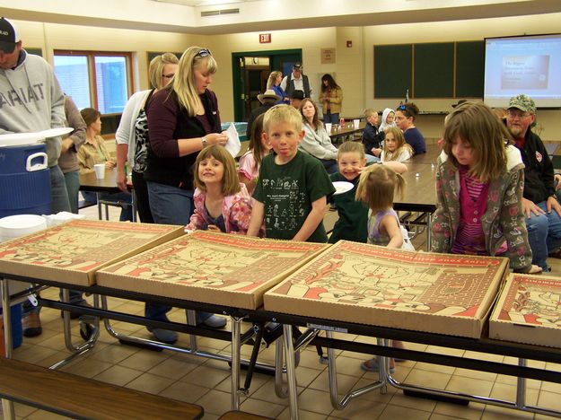 Pizza and fun. Photo by Windy Noble.