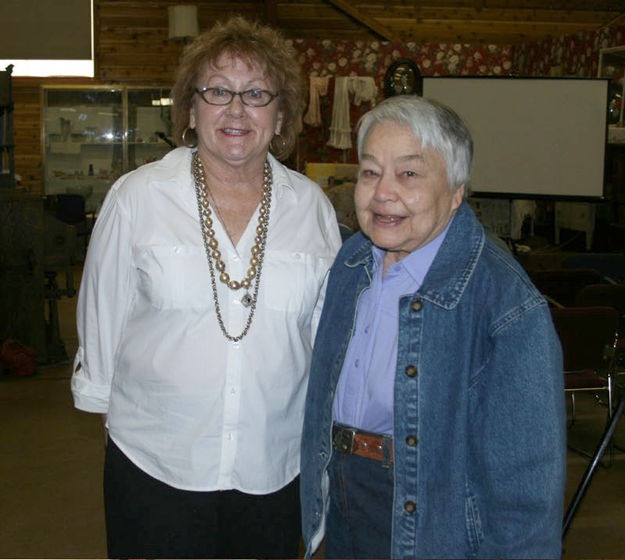 Nancy and Doris. Photo by Dawn Ballou, Pinedale Online.