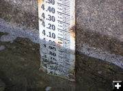 Fremont Lake dam gauge. Photo by David Rule.