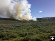 Camp Creek Burn smoke. Photo by T.J. Hunt.