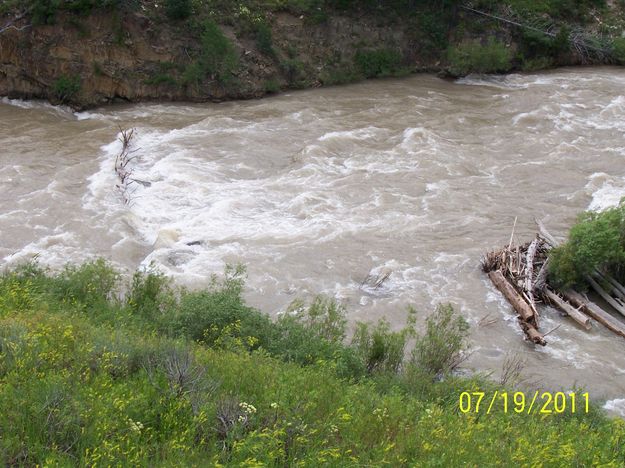 Boating hazard. Photo by Bridger-Teton National Forest.