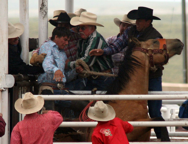 Helping Hands. Photo by Clint Gilchrist, Pinedale Online.