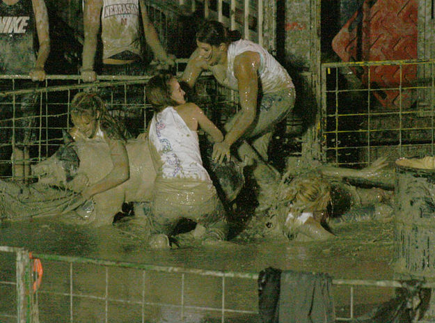 In the mud. Photo by Dawn Ballou, Pinedale Online.