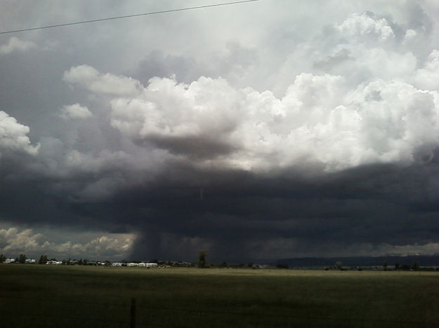 Boulder funnel cloud. Photo by Kathy Sandmeier.