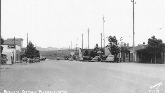 Pinedale 1945. Photo by Sublette County Historical Society.