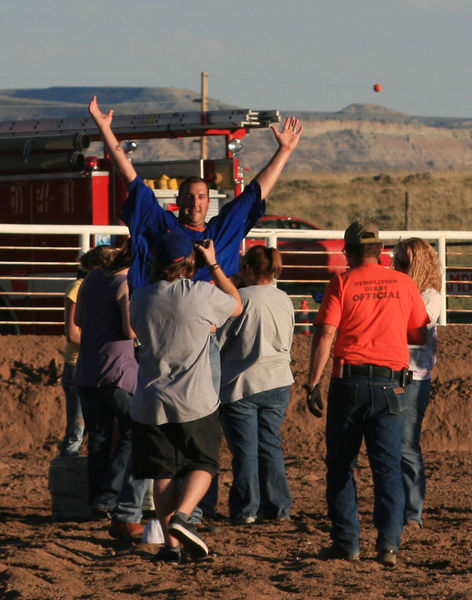 He did it!. Photo by Dawn Ballou, Pinedale Online.