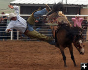 Ranch Bronc Riding. Photo by Clint Gilchrist, Pinedale Online.