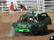 Serious tire alignment problems. Photo by Dawn Ballou, Pinedale Online.