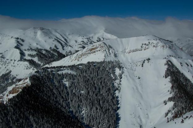 Wyoming Range. Photo by Rita Donham, Wyoming Aero Photo.