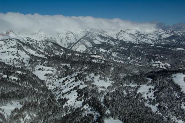 Wyoming Range. Photo by Rita Donham, Wyoming Aero Photo.