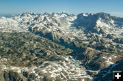 Area view around Titcomb Basin. Photo by Rita Donham, Wyoming Aero Photo.