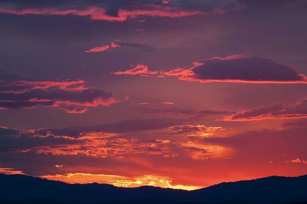 Sunset over Pinedale. Photo by Dave Bell.