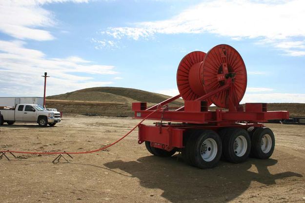 Drill line. Photo by Dawn Ballou, Pinedale Online.