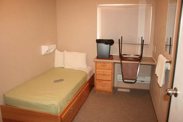 Dorm room. Photo by Dawn Ballou, Pinedale Online.