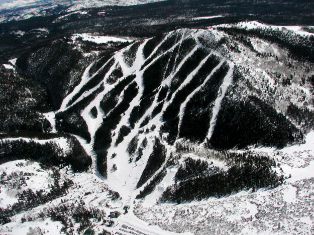 Ski Mountain from the air. Photo by Stuart Thompson.