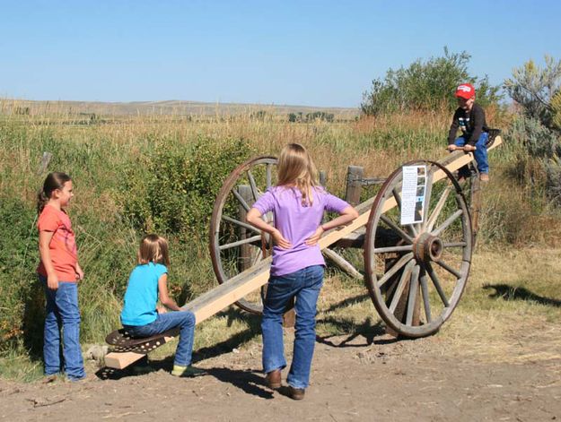 Teeter-totter. Photo by Dawn Ballou, Pinedale Online.