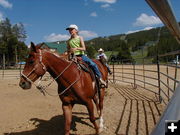 Horseback Riding Lessons. Photo by Dawn Ballou, Pinedale Online.