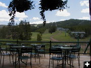 Dining on the deck. Photo by Dawn Ballou, Pinedale Online.