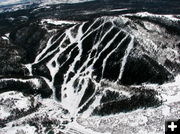 Ski Mountain from the air. Photo by Stuart Thompson.