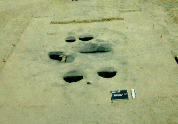 House pit site. Photo by Current Archaeology.