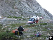 Rescue helicopter. Photo by Tip Top Search and Rescue.