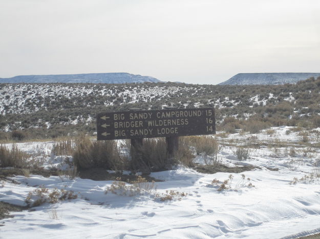 Big Sandy Campground sign. Photo by Bill Winney.