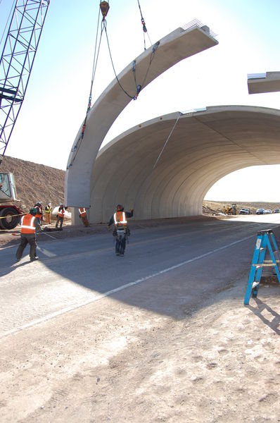 Wildlife Overpass near Trapper's Point. Photo by Wyoming Department of Transportation.