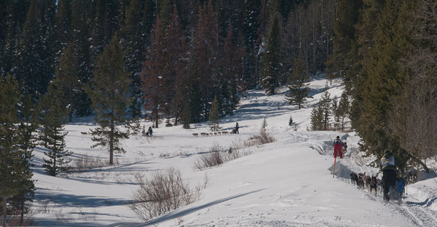 Deep snow trail. Photo by Chris Havener.