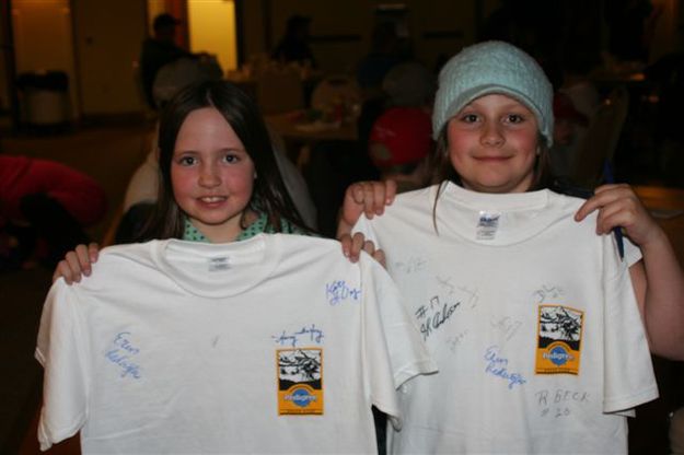 Signed t-shirts. Photo by Carie Whitman.