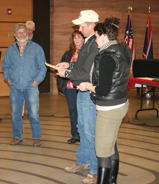 Straw Vote results. Photo by Dawn Ballou, Pinedale Online.
