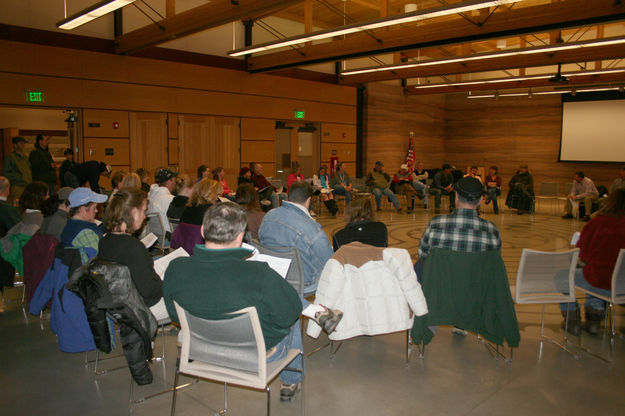 White Pine co-op meeting. Photo by Dawn Ballou, Pinedale Online.