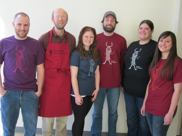 2012 WAS Shirts & Aprons. Photo by Wyoming Archaeological Society.