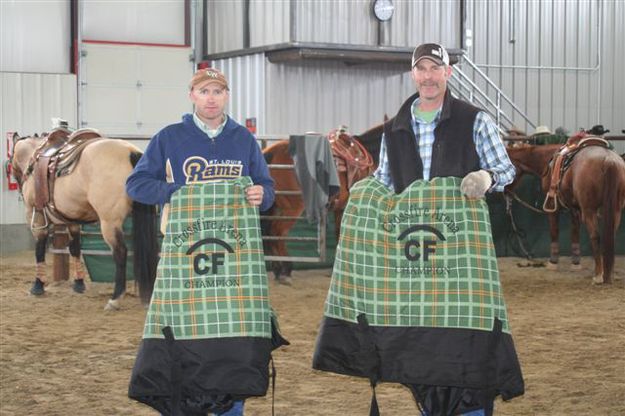 Drawpot roping winners. Photo by Carie Whitman, Crossfire Arena.