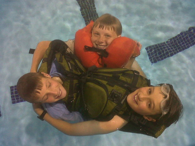 Swimming. Photo by Robert Lenz, Scoutmaster, Troop 1.