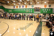 Autograph line. Photo by Dawn Ballou, Pinedale Online.